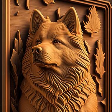 3D model Eurasier dog (STL)